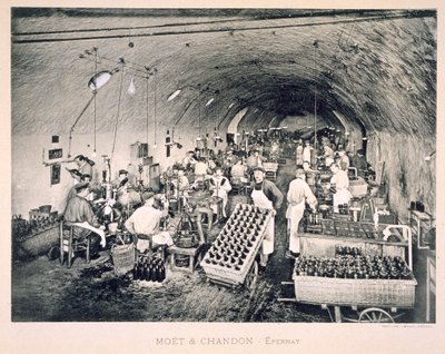 Versiegelung des Champagners, aus 